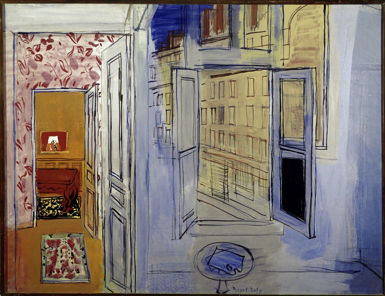 Atelier Impasse Guelma (huile sur toile) - Raoul Dufy