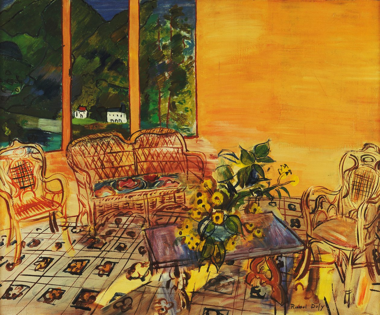 Interior, Vernet les Bains; Interieur, Vernet les Bains - Raoul Dufy