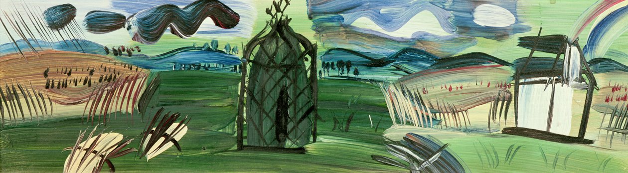 Kiosque et arc-en-ciel (huile sur toile) - Raoul Dufy