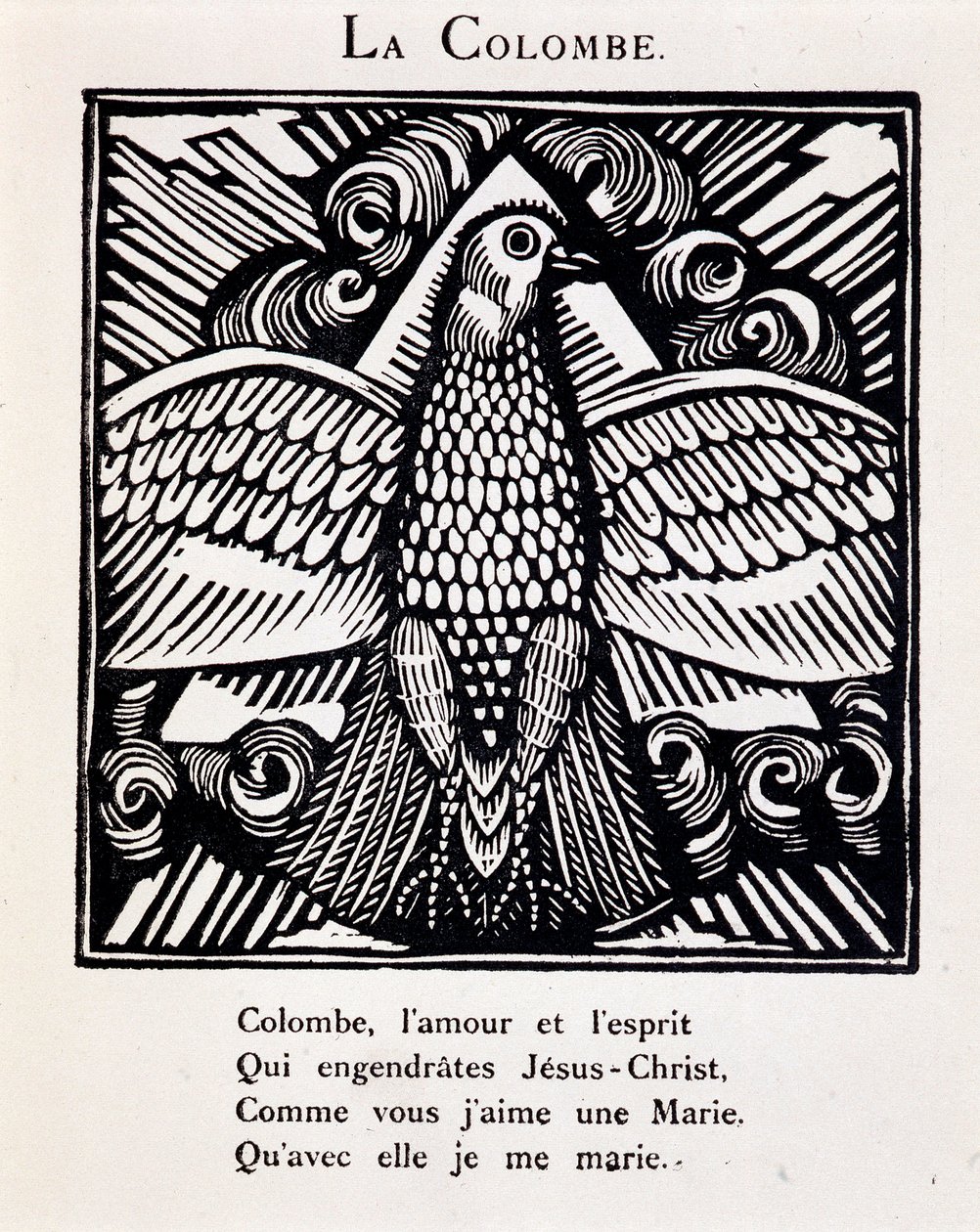 La colombe - in “Le Bestiaire ou cortège d