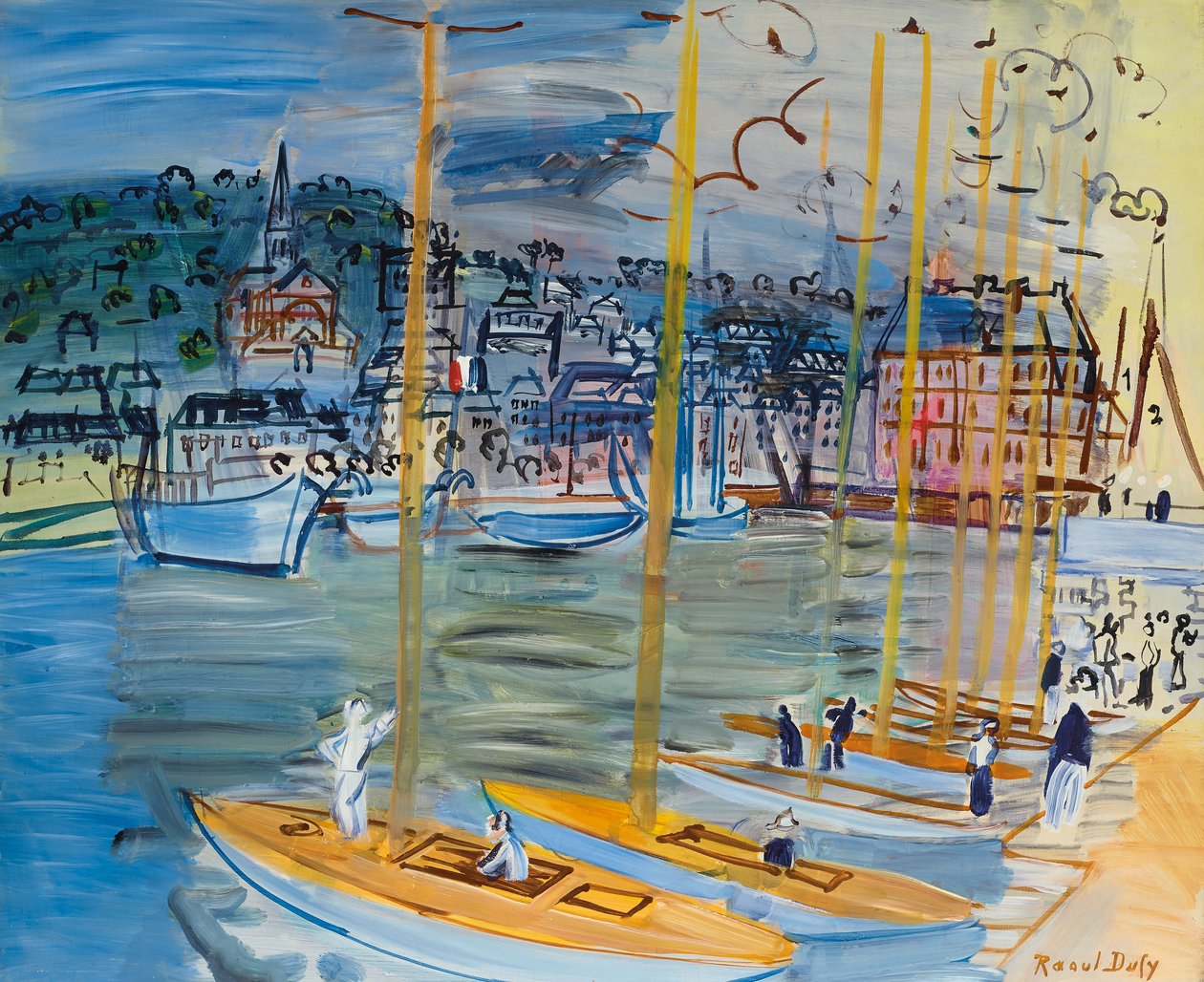 Le bassin de Deauville - Raoul Dufy