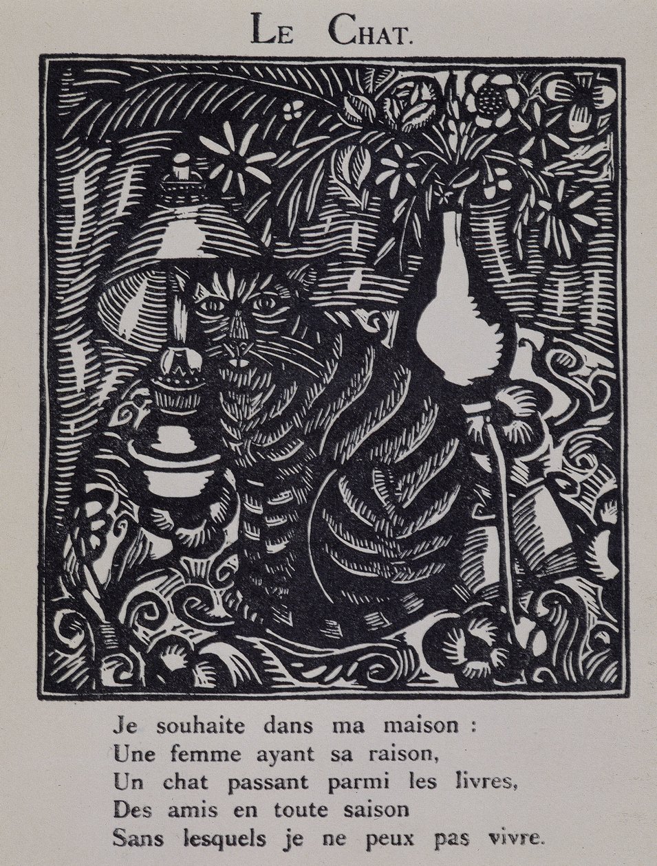Le chat - in “Le Bestiaire ou cortege d
