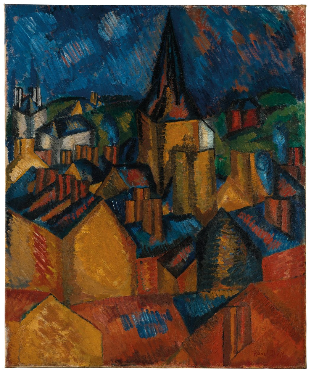 Le clocher (Église de St Vincent au Havre) - Raoul Dufy