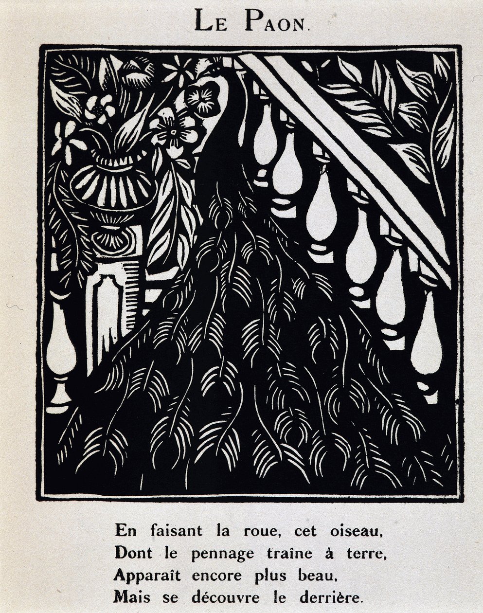 Le peacock - in “Le Bestiaire ou cortege d