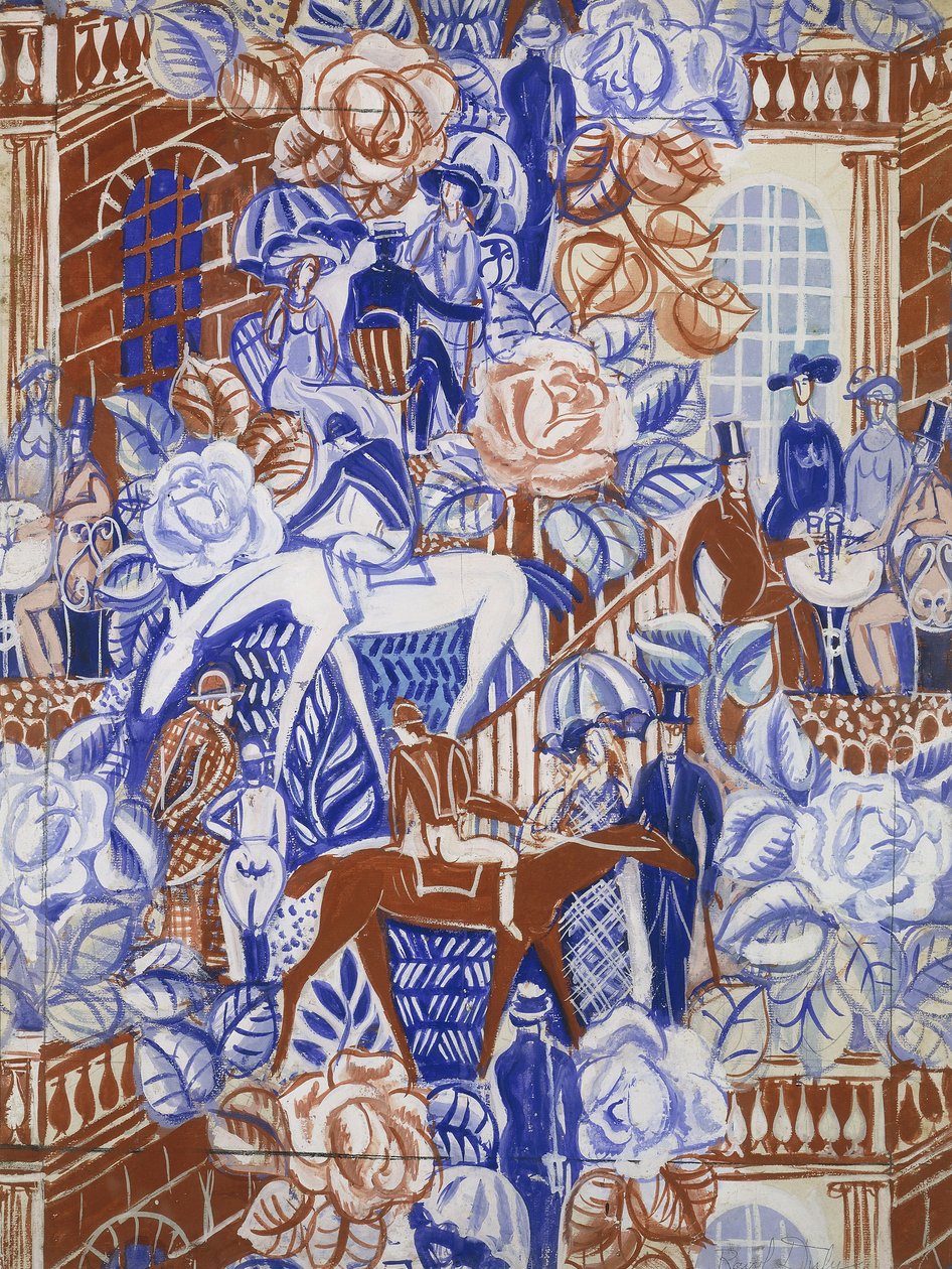 Les Elegantes a la Bagatelle, c. 1919-20 (gouache on paper) - Raoul Dufy