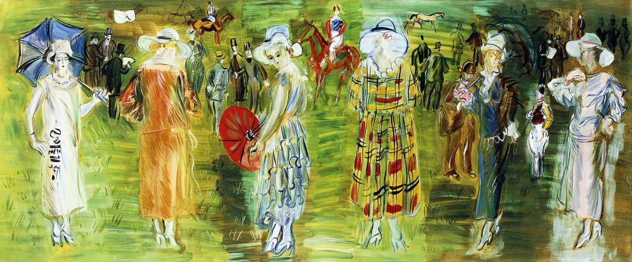 Les Mannequins de Poiret aux courses en 1923 - Raoul Dufy