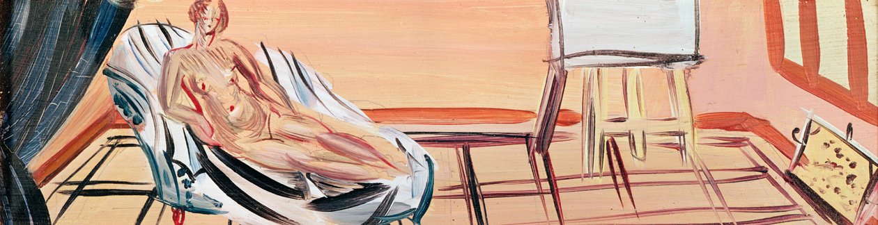 Nu au chevalet (huile sur toile) - Raoul Dufy