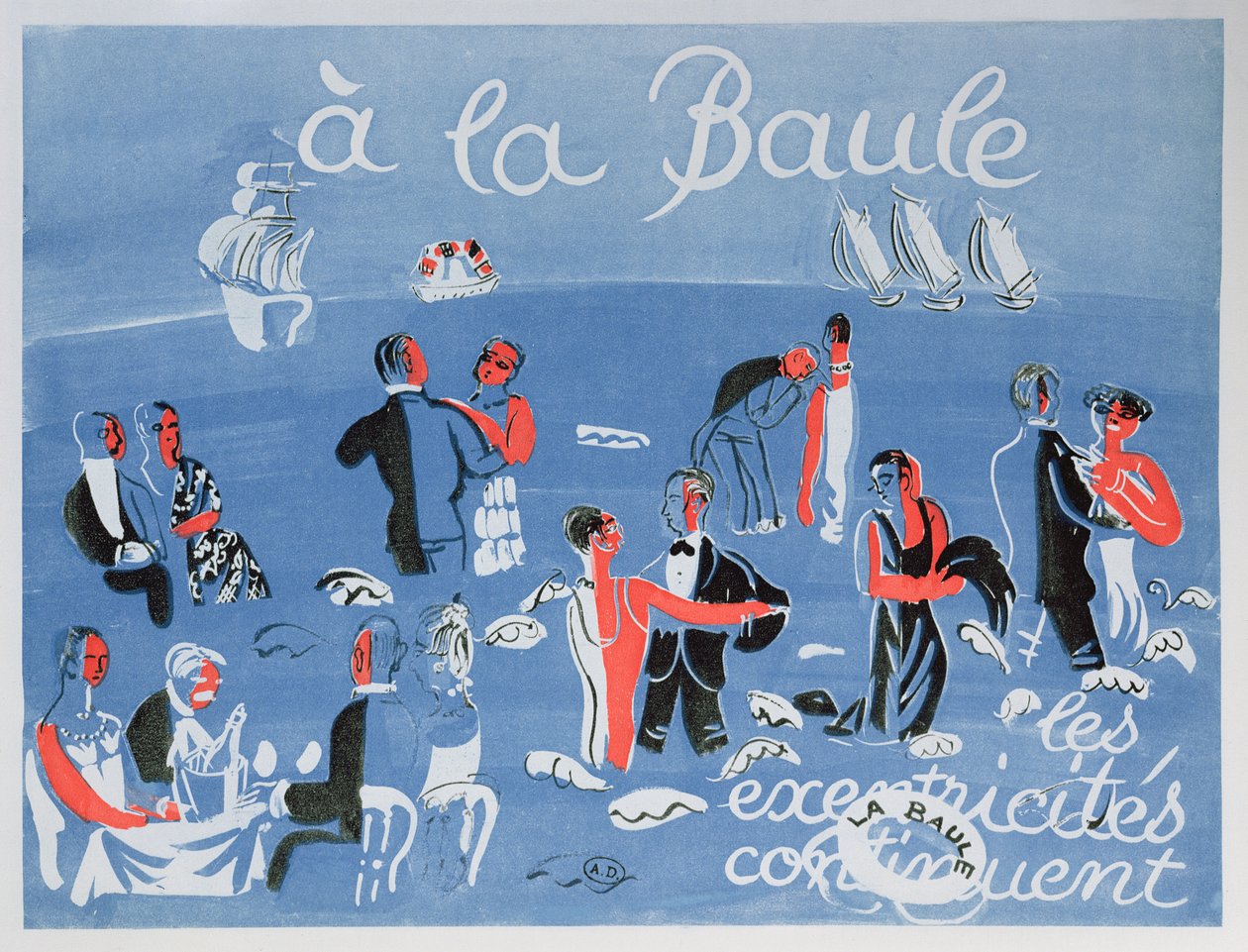Affiche publicitaire de la station balnéaire de La Baule - Raoul Dufy