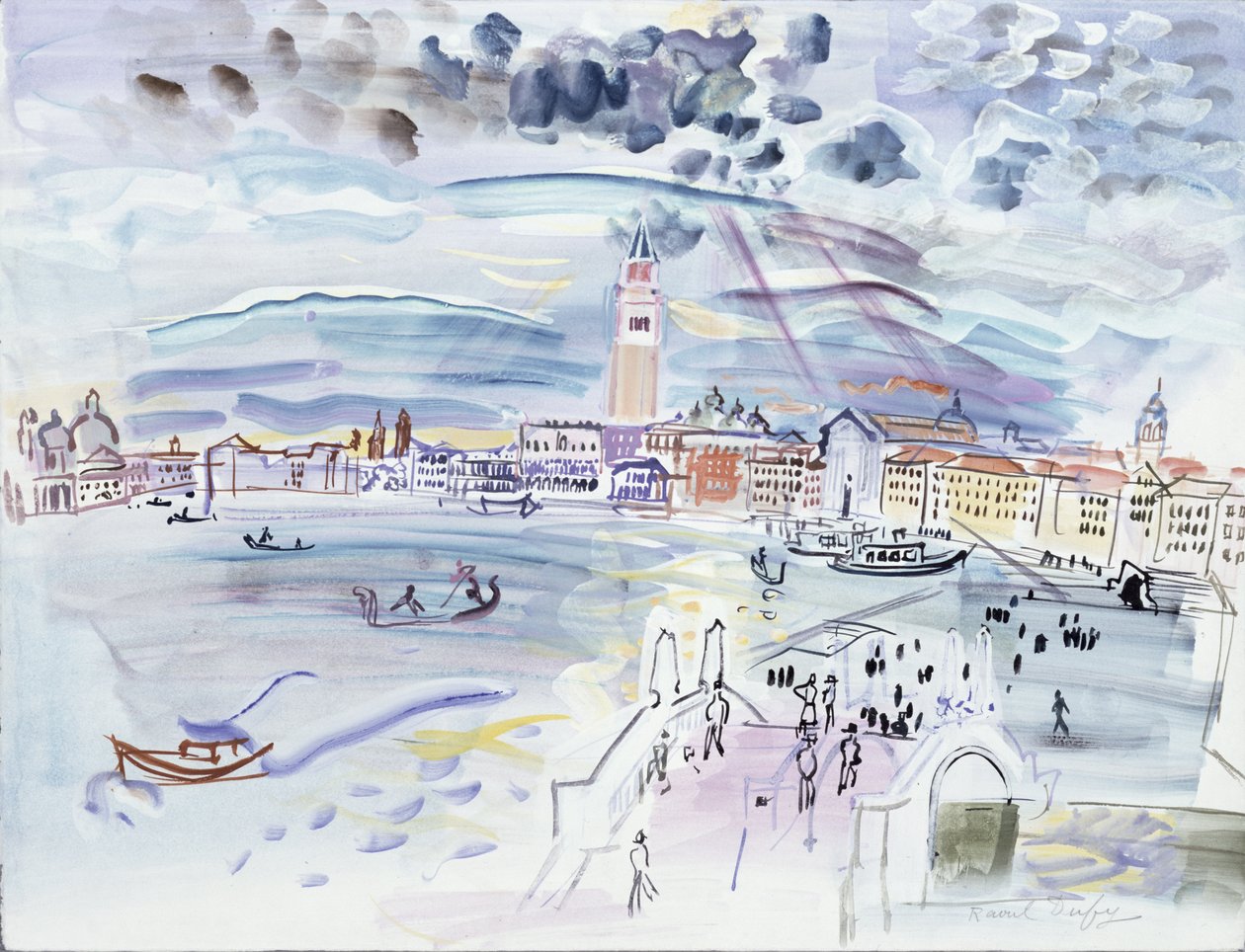 Riva degli Schiavoni, Venise - Raoul Dufy