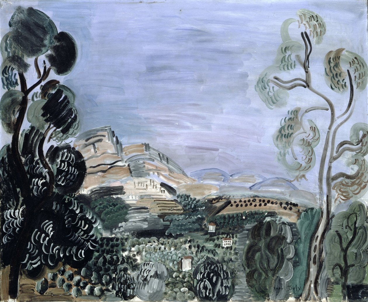La baie de Saint-Jeannet, vers 1922-23 (huile sur toile) - Raoul Dufy