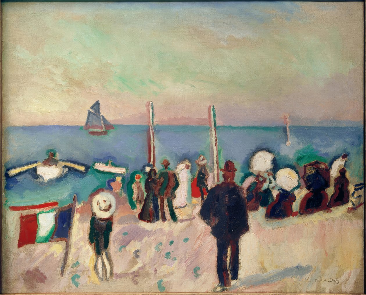 La plage de Sainte-Adresse | Raoul Dufy | Estampe d'art