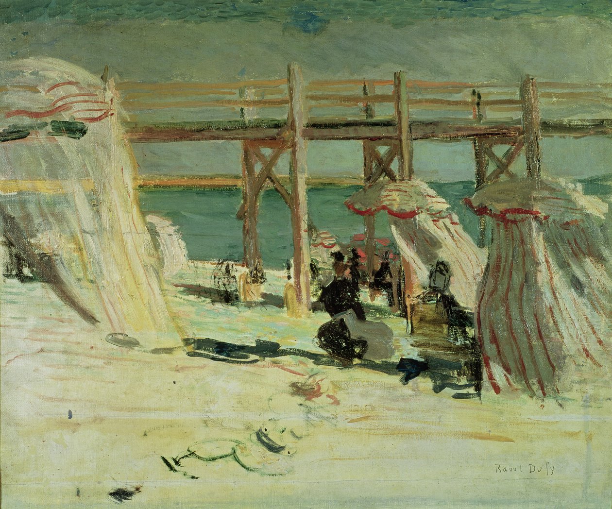 Le brise-lames de Sainte-Adresse - Raoul Dufy