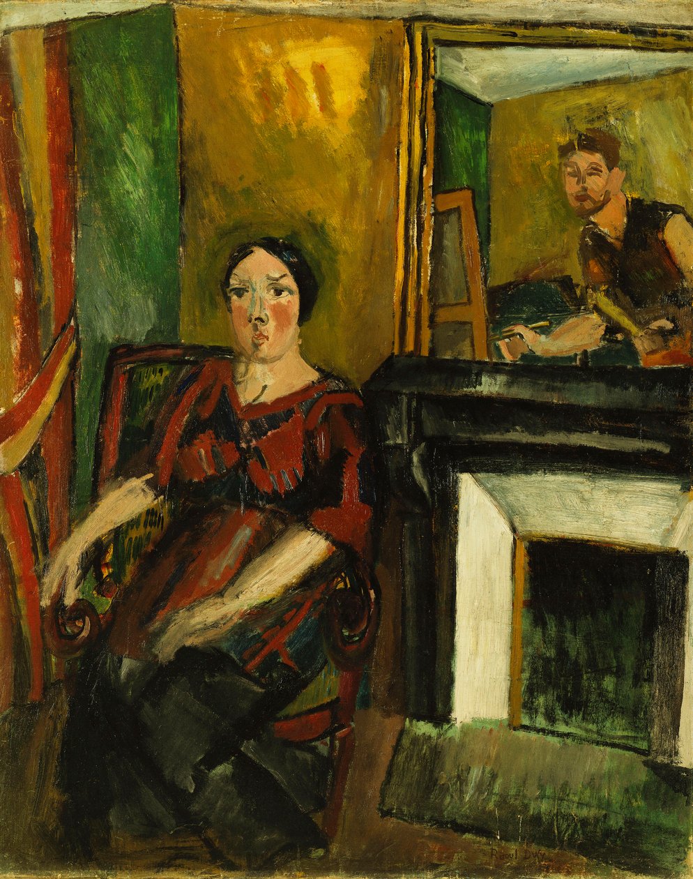 The Painter and his Model ; Le Peintre et son Modele - Raoul Dufy