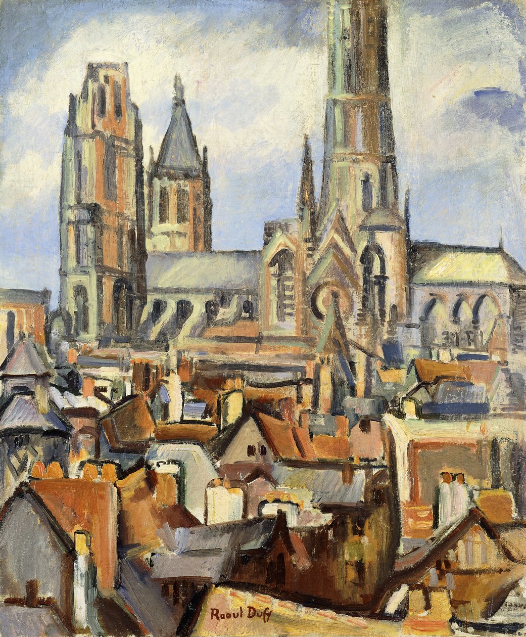 Les Toits de Rouen, vers 1902-03 (huile sur toile) - Raoul Dufy