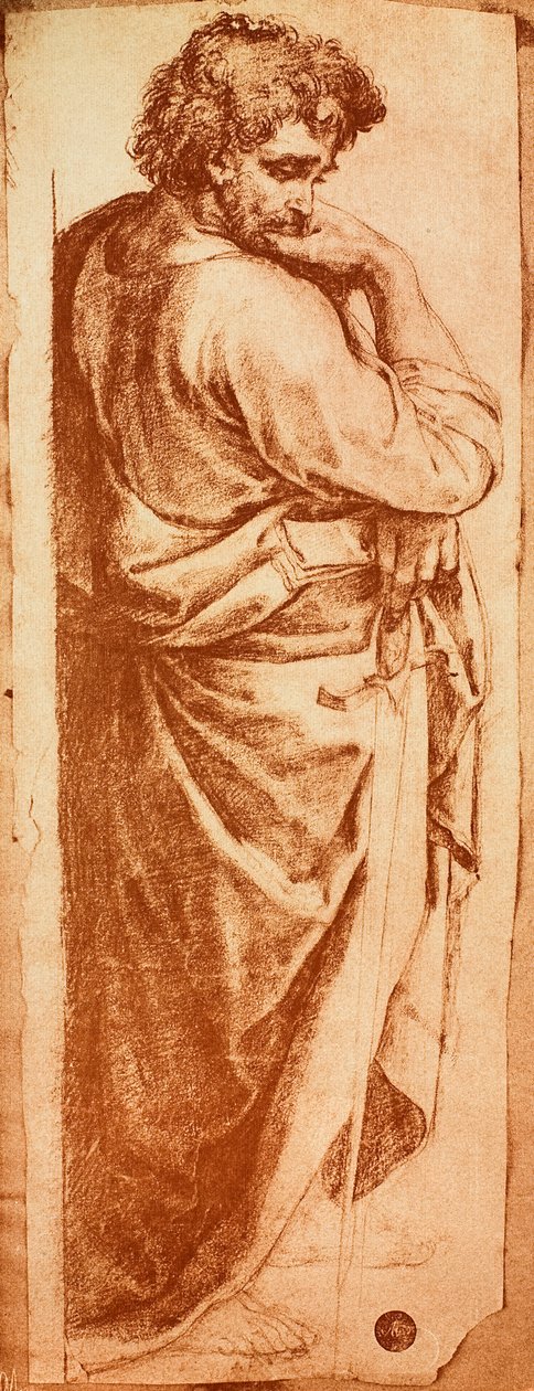 Étude pour le Saint Paul du retable de Bologne - Raffaello Sanzio Raphael