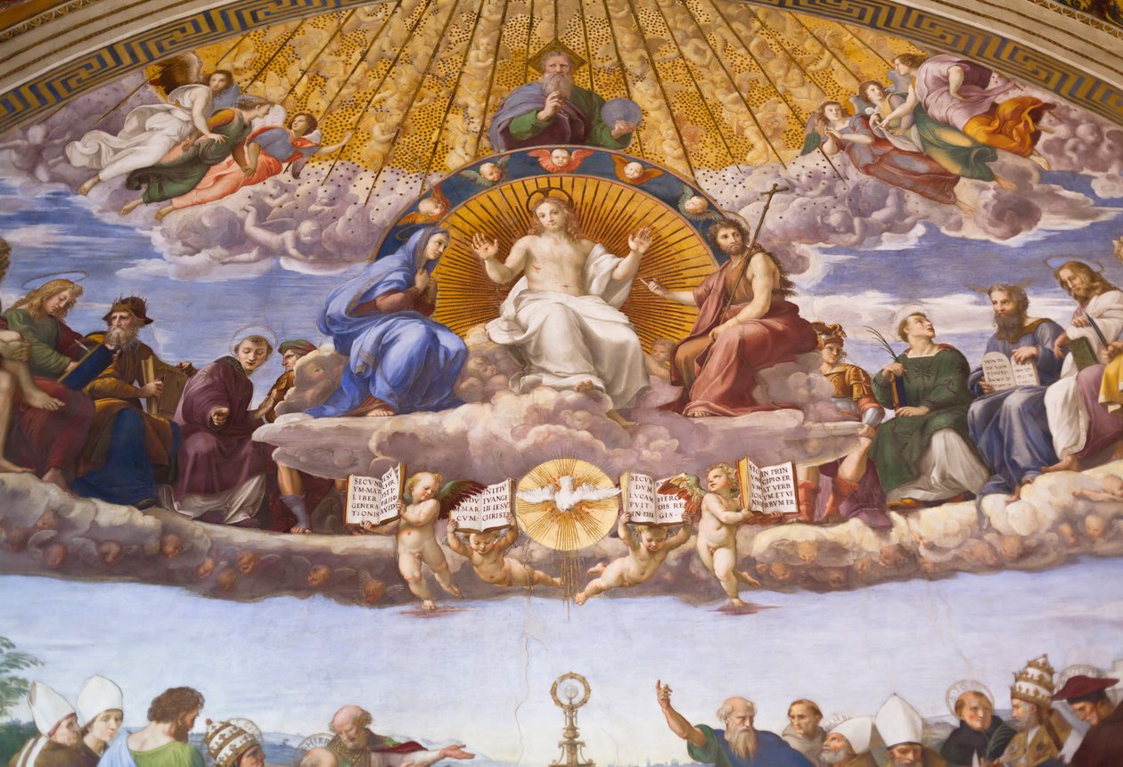 La Dispute du Saint-Sacrement - fresque de Raphaël - Raphael (1483 1520)