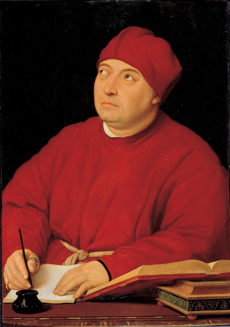 Portrait du Cardinal Tommaso Inghirami - Raphael (1483-1520) (& studio)