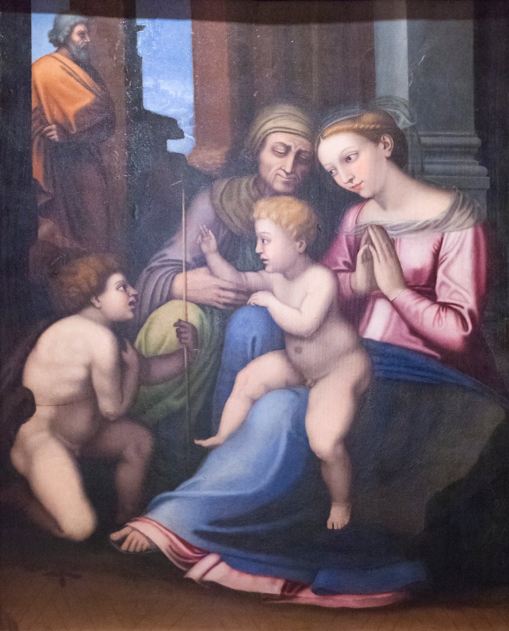 Sainte Famille avec Sainte Élisabeth et Saint Jean-Baptiste - Raphael (1483-1520)