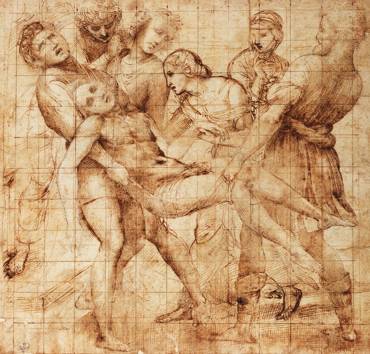 Étude pour la Déposition de Pala Baglioni - Raphael (1483 1520)
