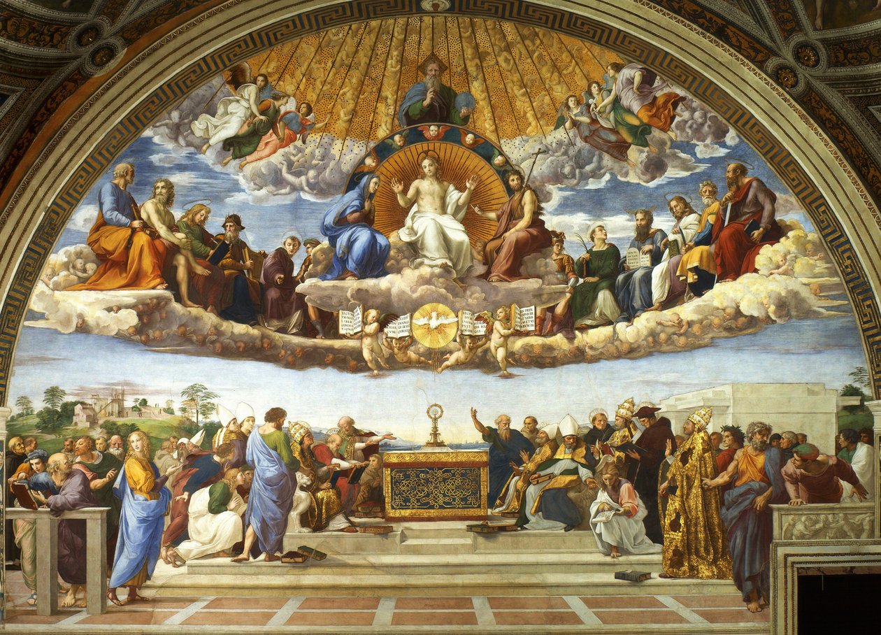 La Dispute du Saint-Sacrement, 1509-1510 - Raffaello Sanzio Raphael