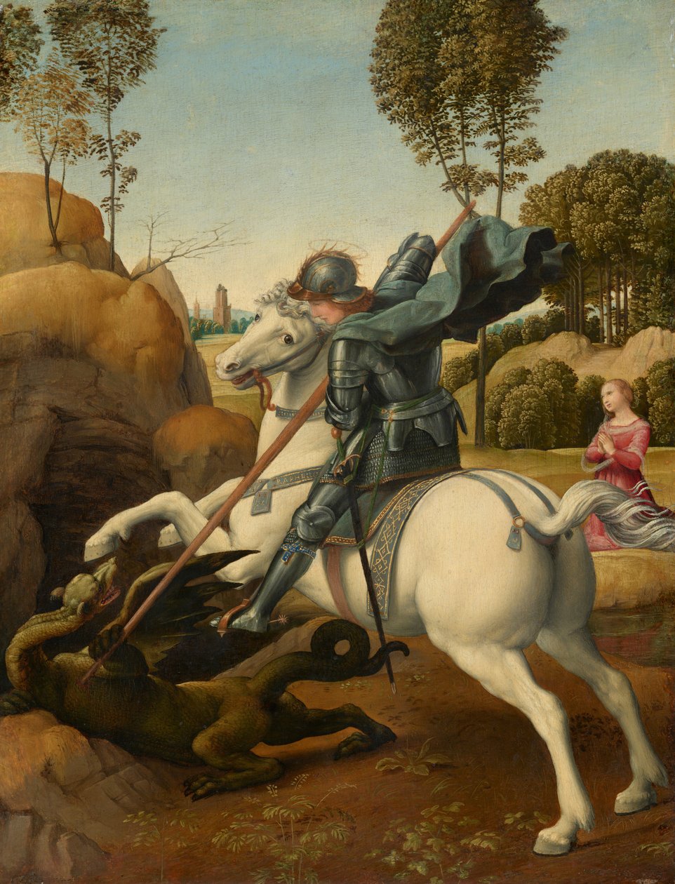 Saint Georges et le dragon - Raphael