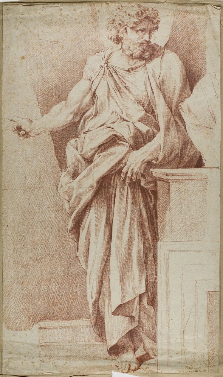 Homme debout, pointant de la main droite - Raphael