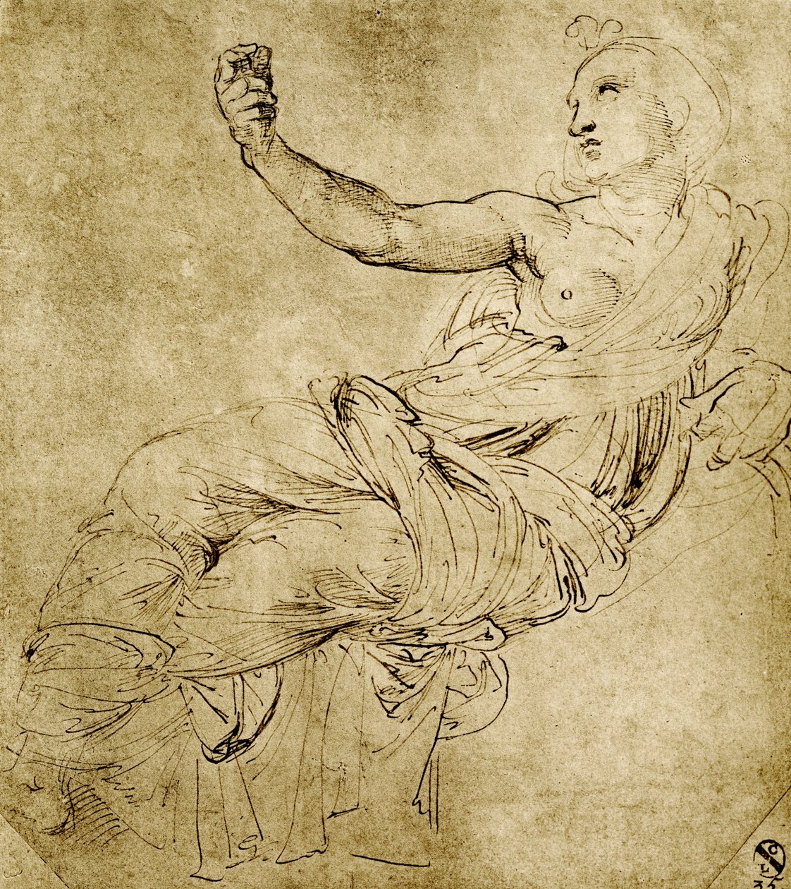La Muse Euterpe - Raffaello Sanzio Raphael
