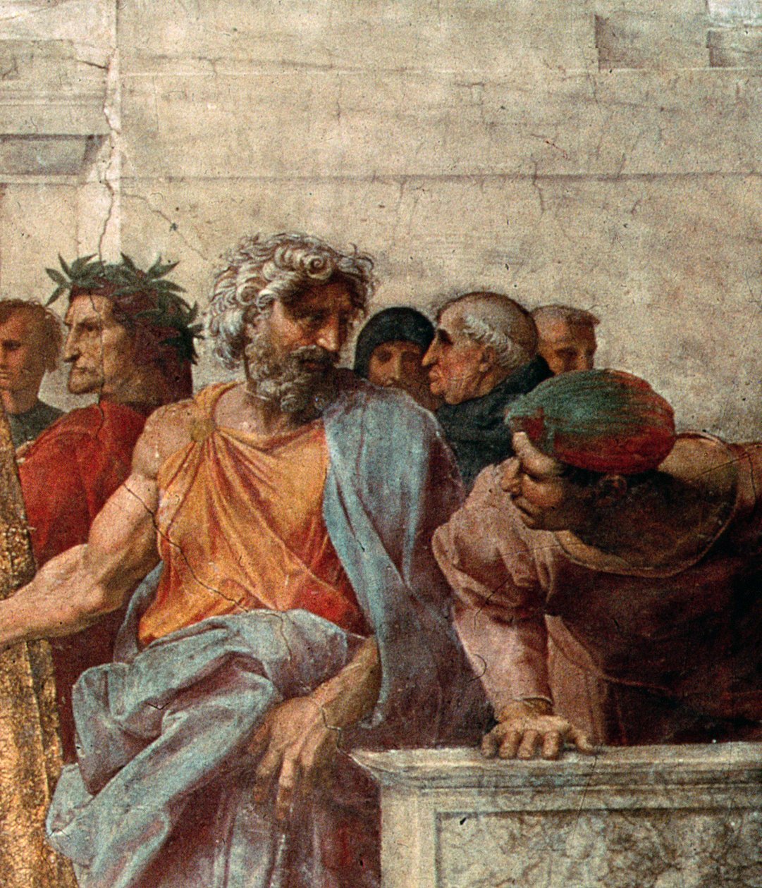 Disputa, de la Stanza della Segnatura, 1508-11 (détail) - Raffaello Sanzio Raphael