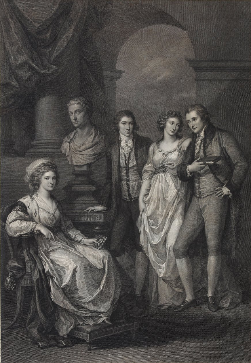Portrait de famille de Catherine Petrovna Baryatinskaya (1750-1811), née princesse de Holstein-Beck (1793) - Raphael Morghen