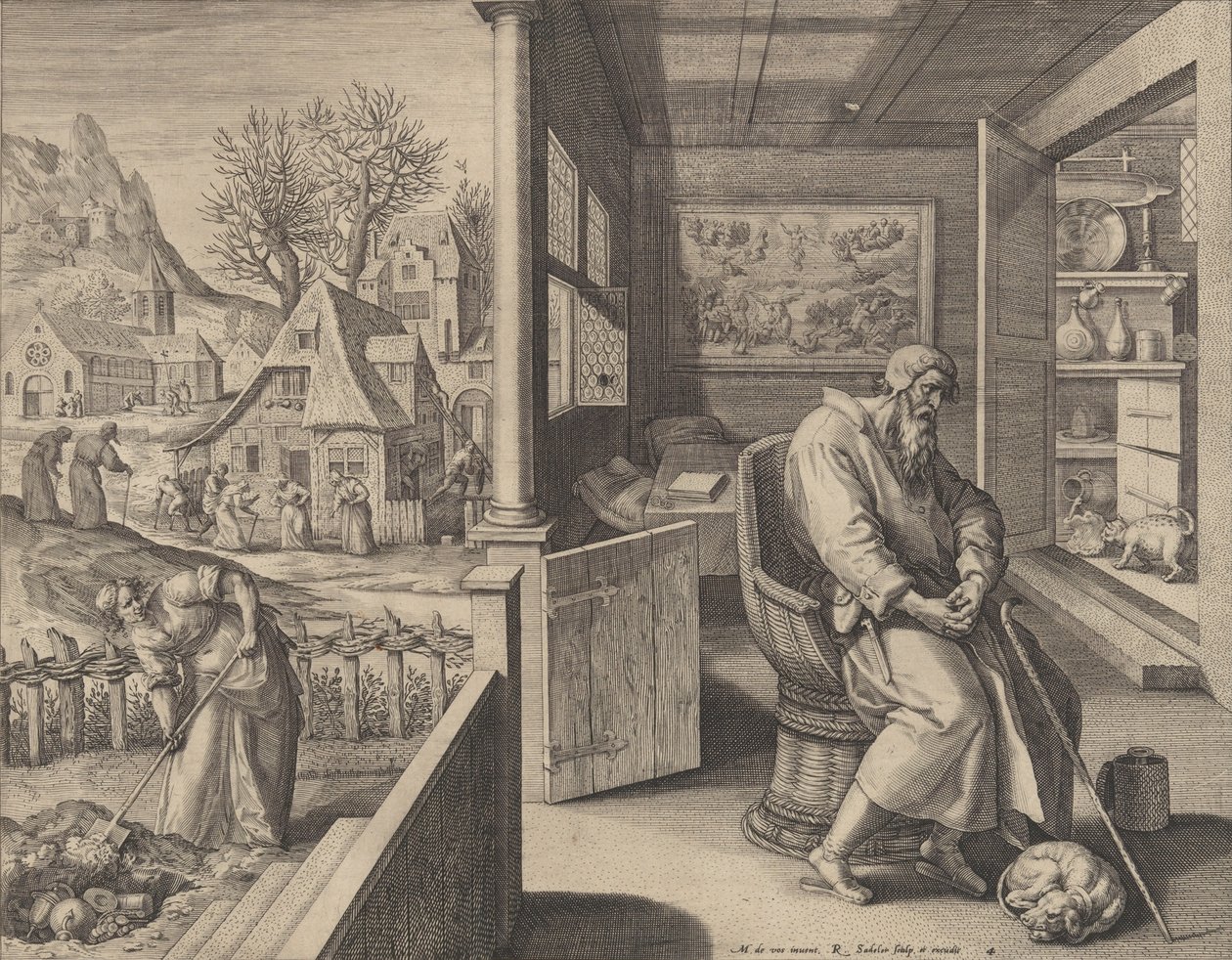 Douleur, vers 1580-1628 - Raphael Sadeler