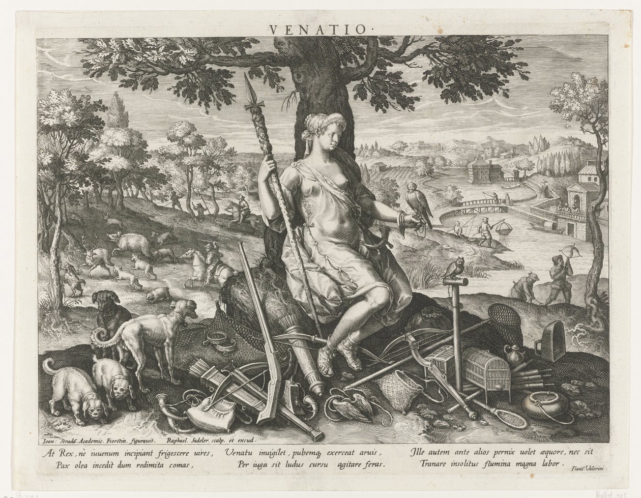 Diane comme patronne de la chasse - Raphaël Sadeler (I)