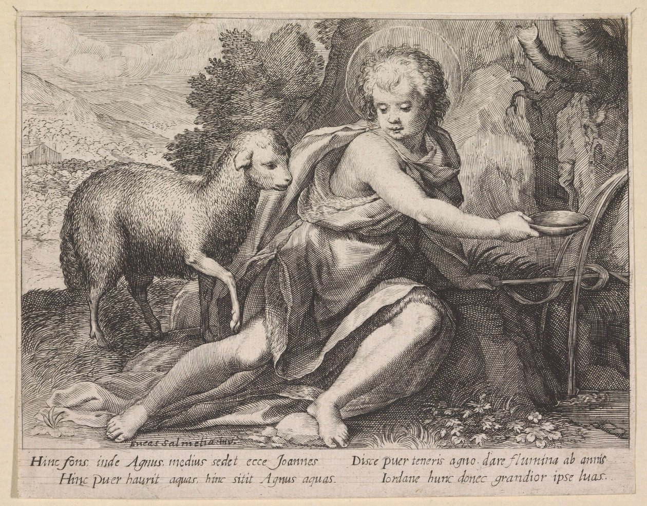 Jean-Baptiste jeune homme près d