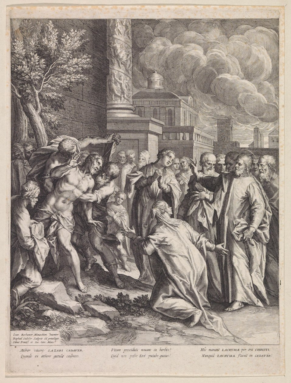 La résurrection de Lazare - Raphaël Sadeler (I)