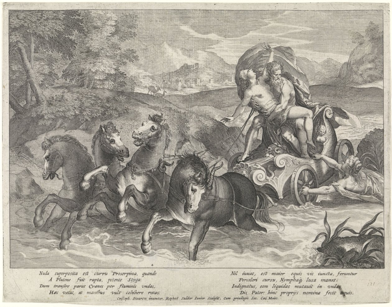 Enlèvement de Proserpine - Raphaël Sadeler (II)