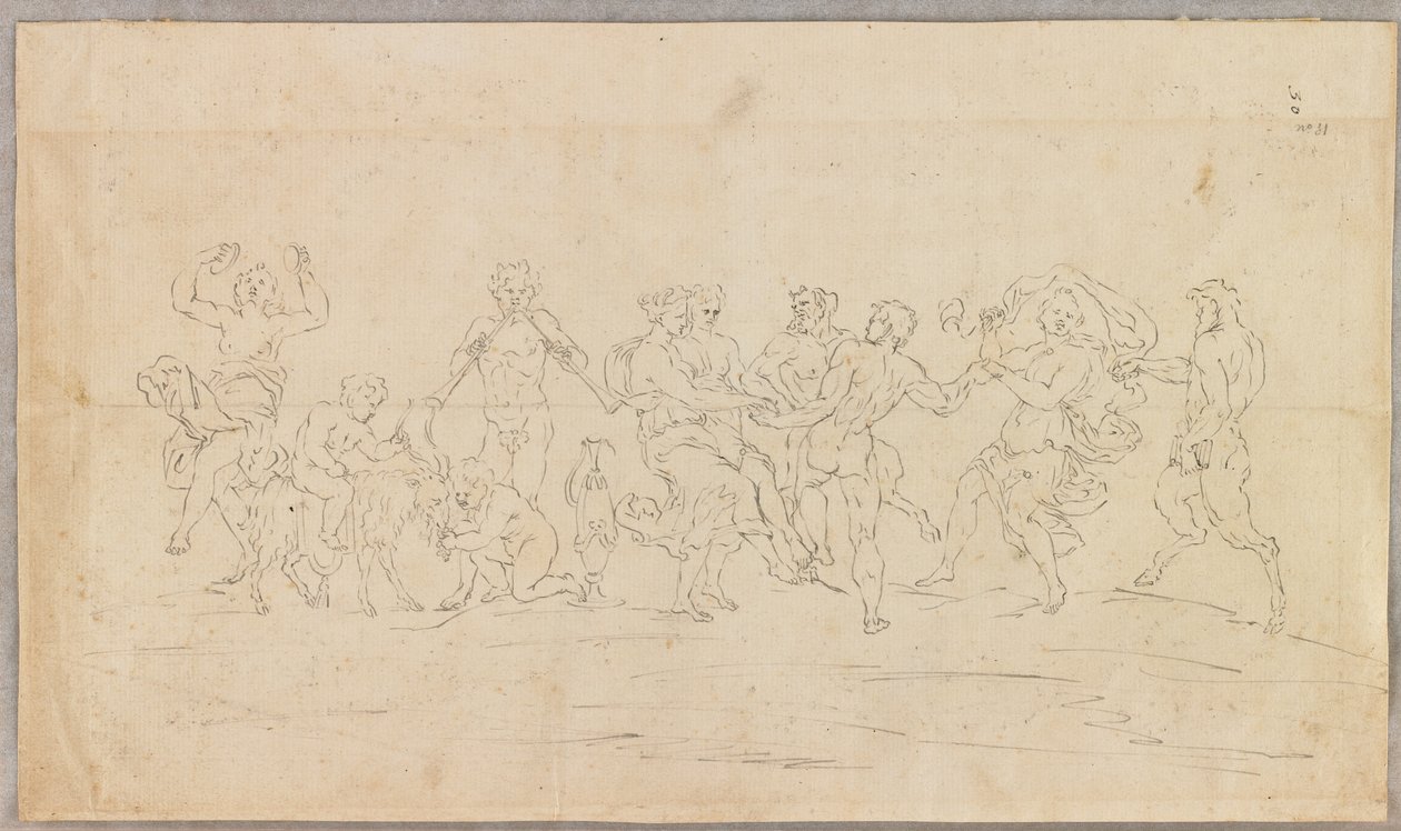 Un Bacchanal (recto) - Raymond Lafage