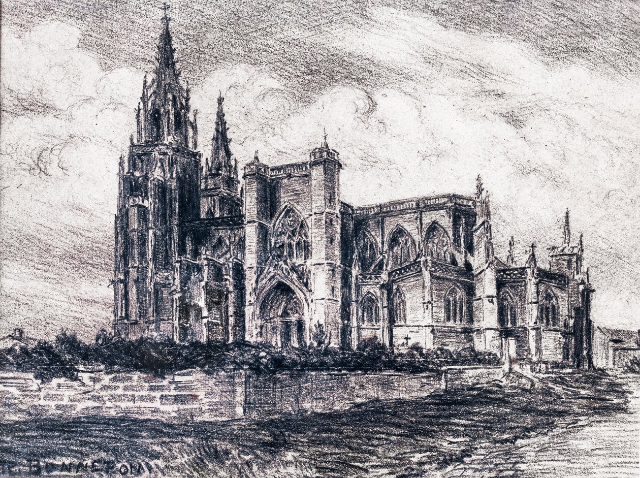Cathédrale (charbon de bois) - Raymond Bonnefon