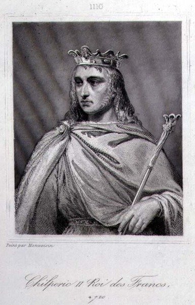 Chilpéric II (c.675-721) roi de Neustrie - Raymond Quinsac (after) Monvoisin