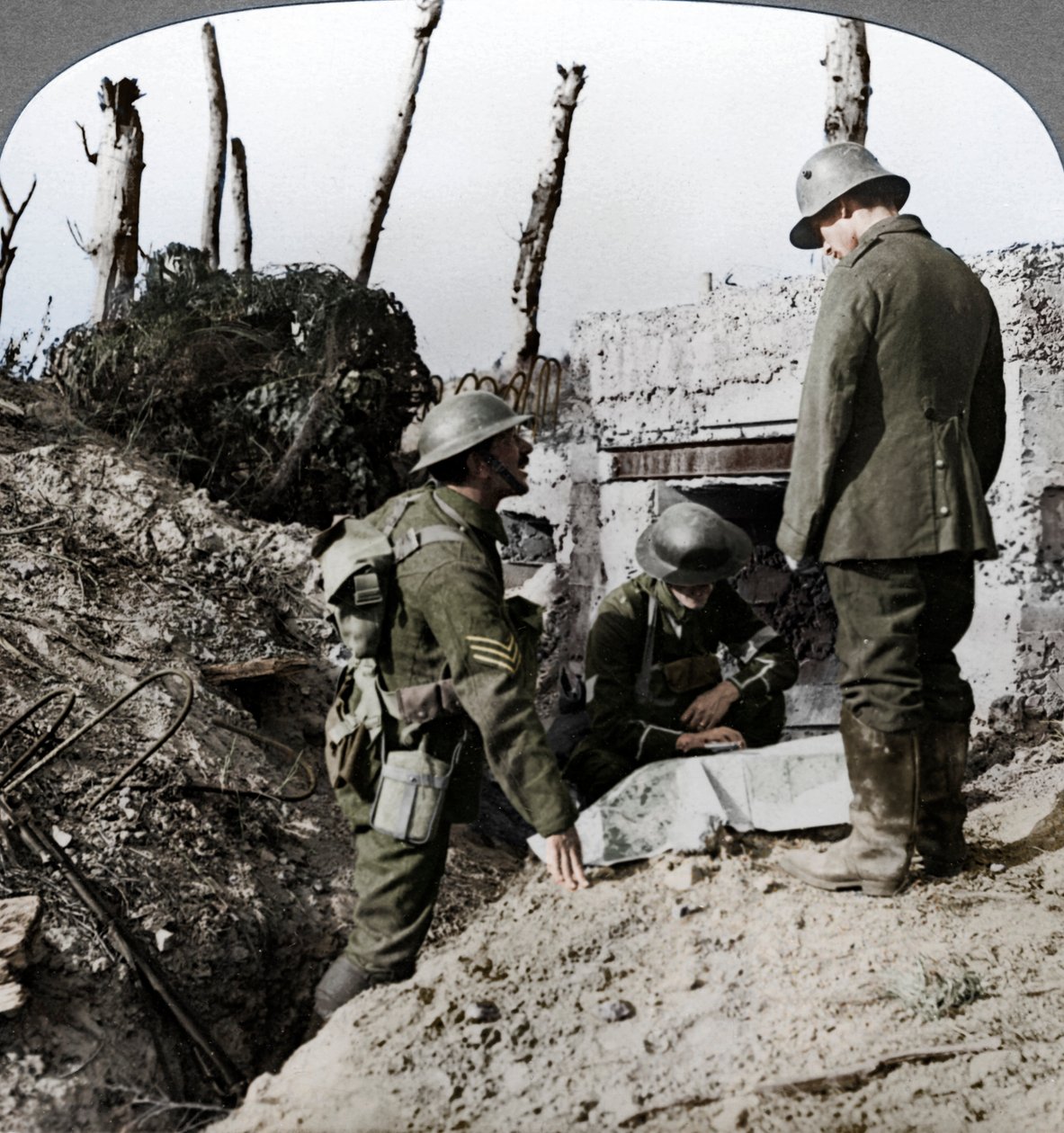 Blockhaus allemand capturé, Poelecappelle, Belgique, Première Guerre mondiale, 1914-1918 - Realistic Travels Publishers