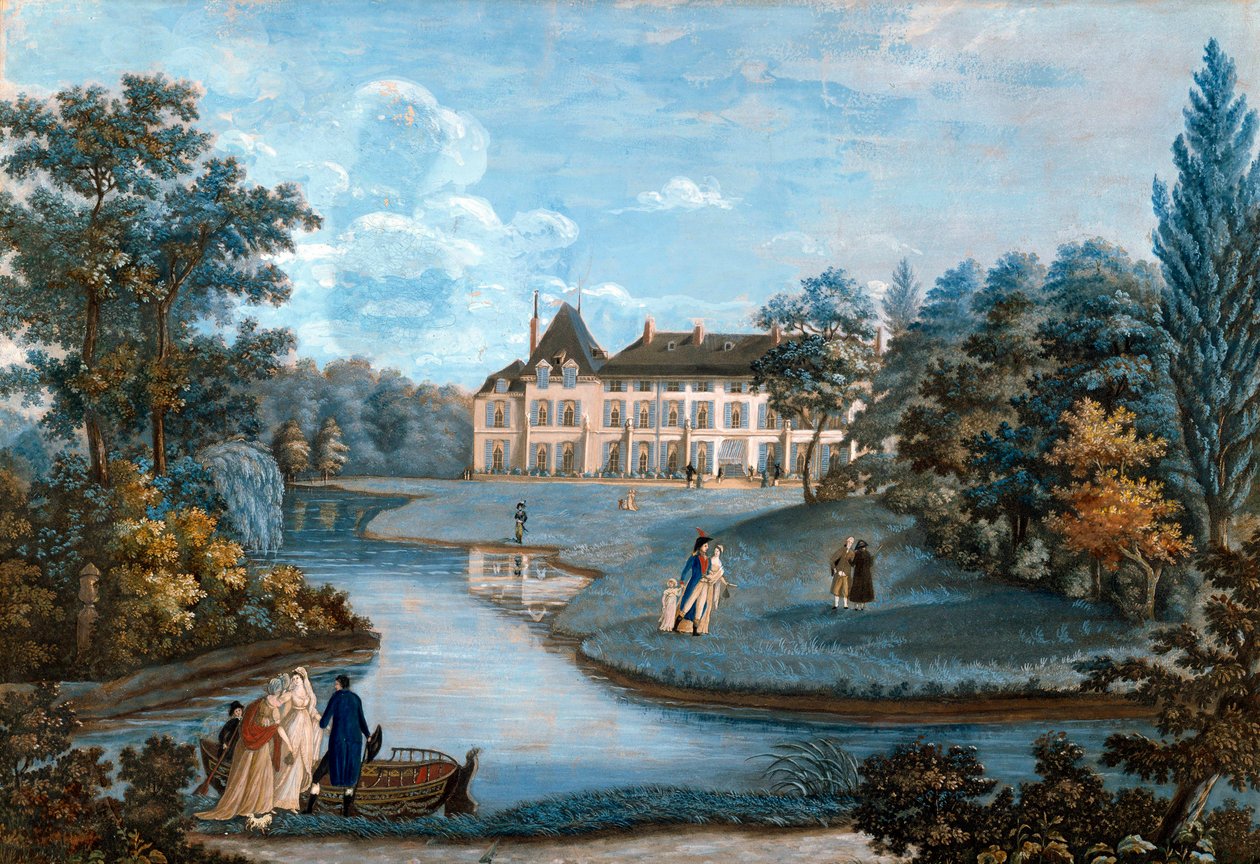 Vue de la façade et du parc du château de Malmaison - Regina Catherine Carey