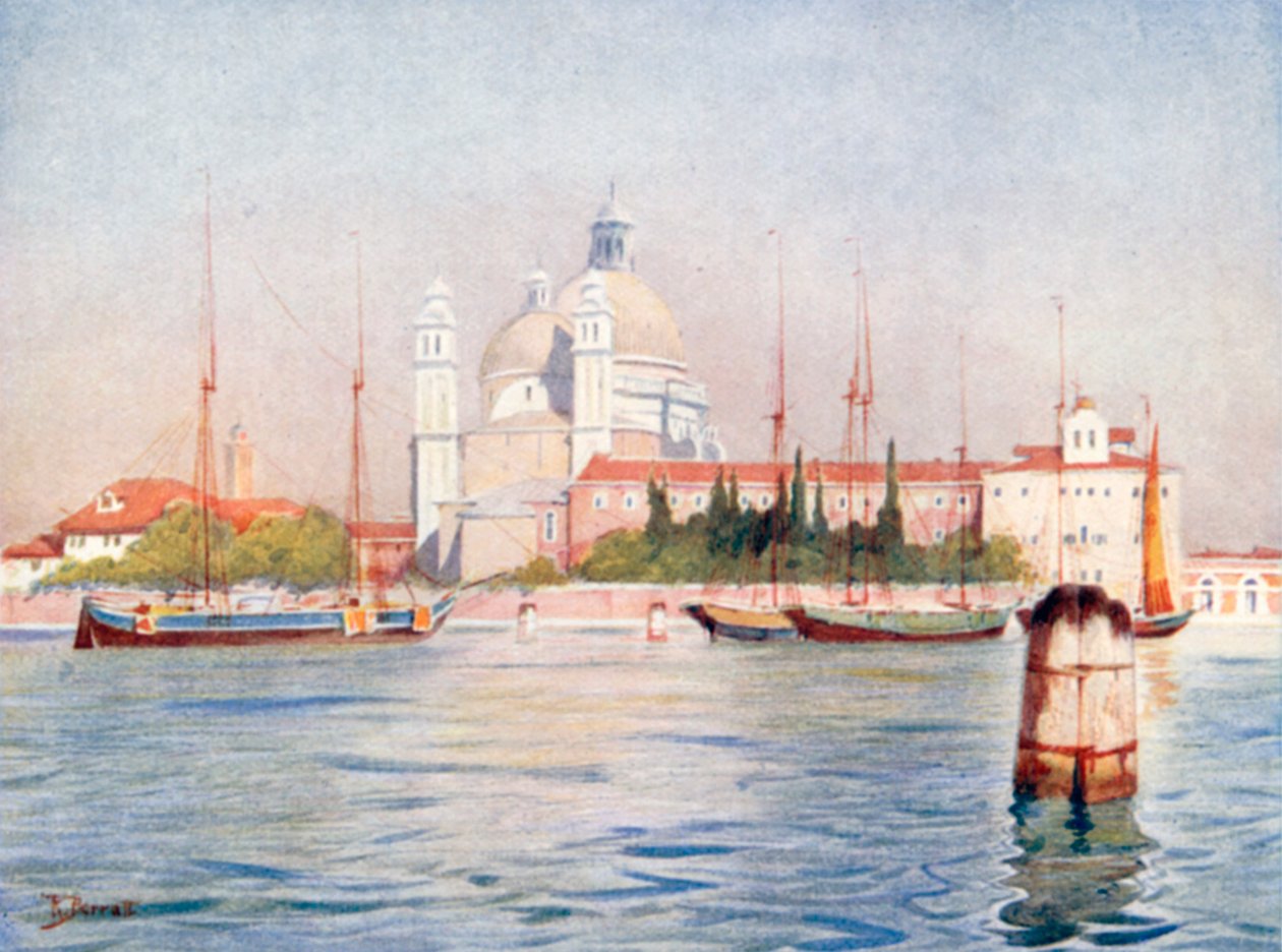 Santa Maria Della Salute (lithographie couleur) - Reginald Barratt