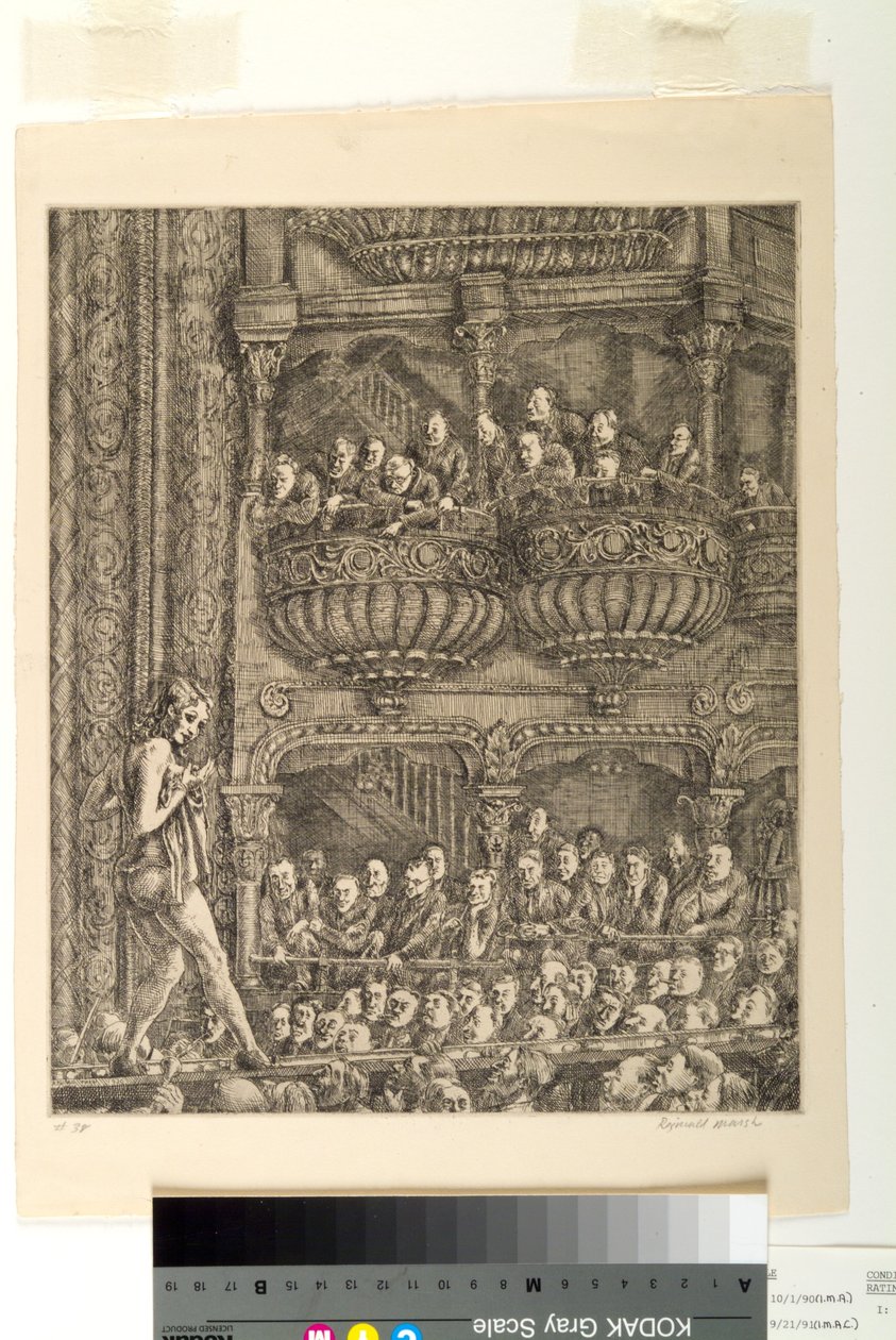 Gaiety Burlesque (eau-forte) - Reginald Marsh
