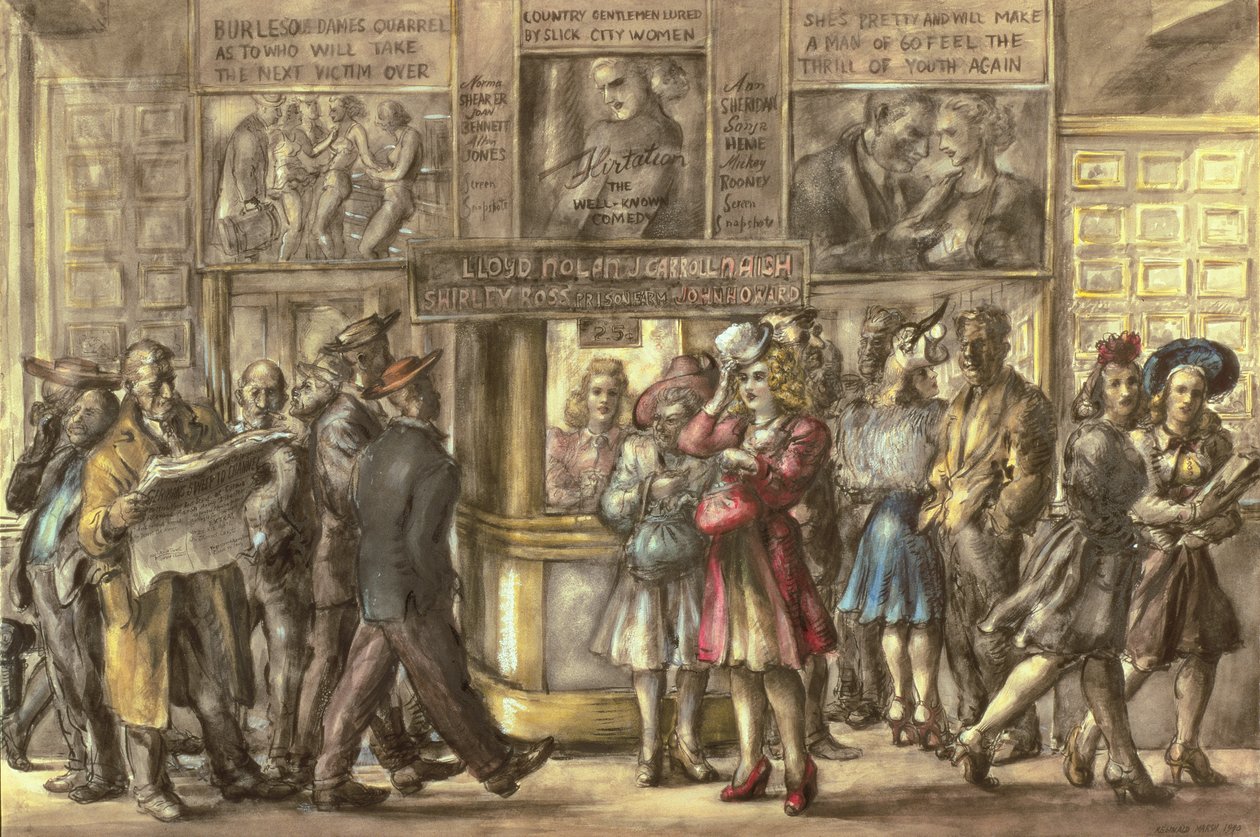 Théâtre Harris, New York - Reginald Marsh
