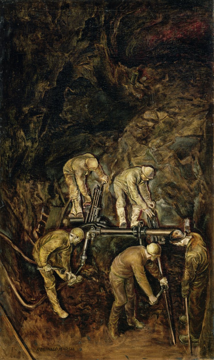 Sand Hogs, vers 1938 (huile sur toile) - Reginald Marsh