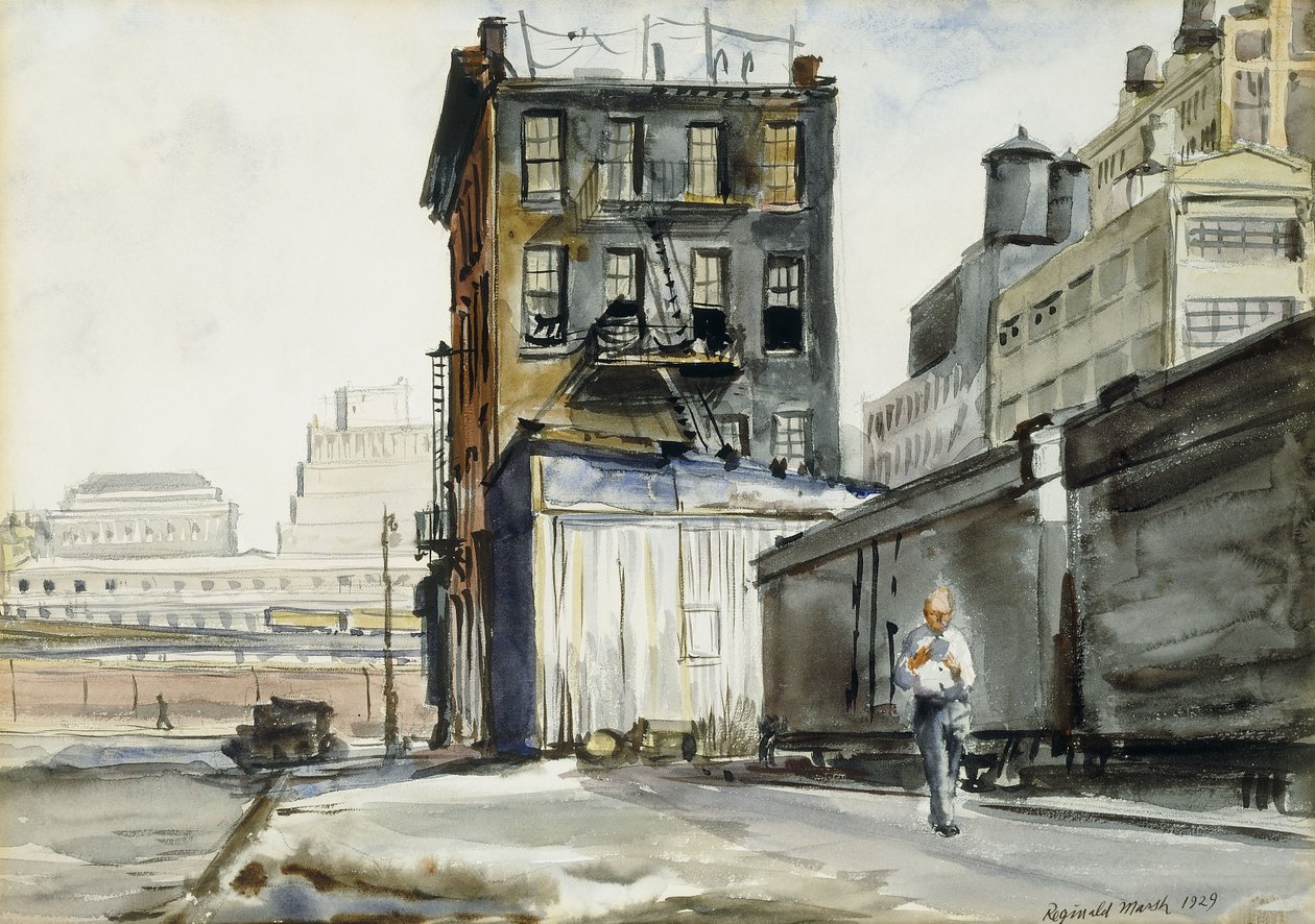 Gare de triage, New York - Reginald Marsh
