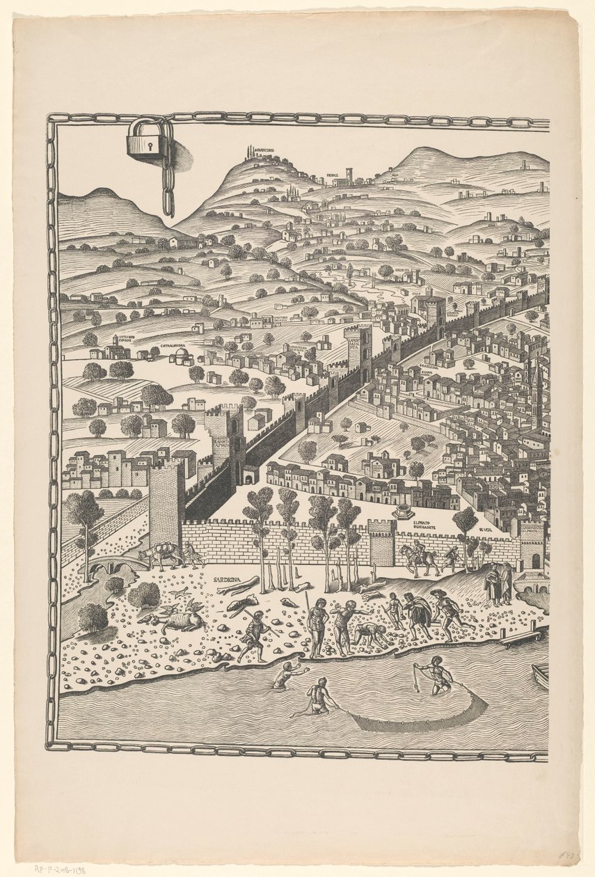Vue de Florence (partie gauche) - Reichsdruckerei
