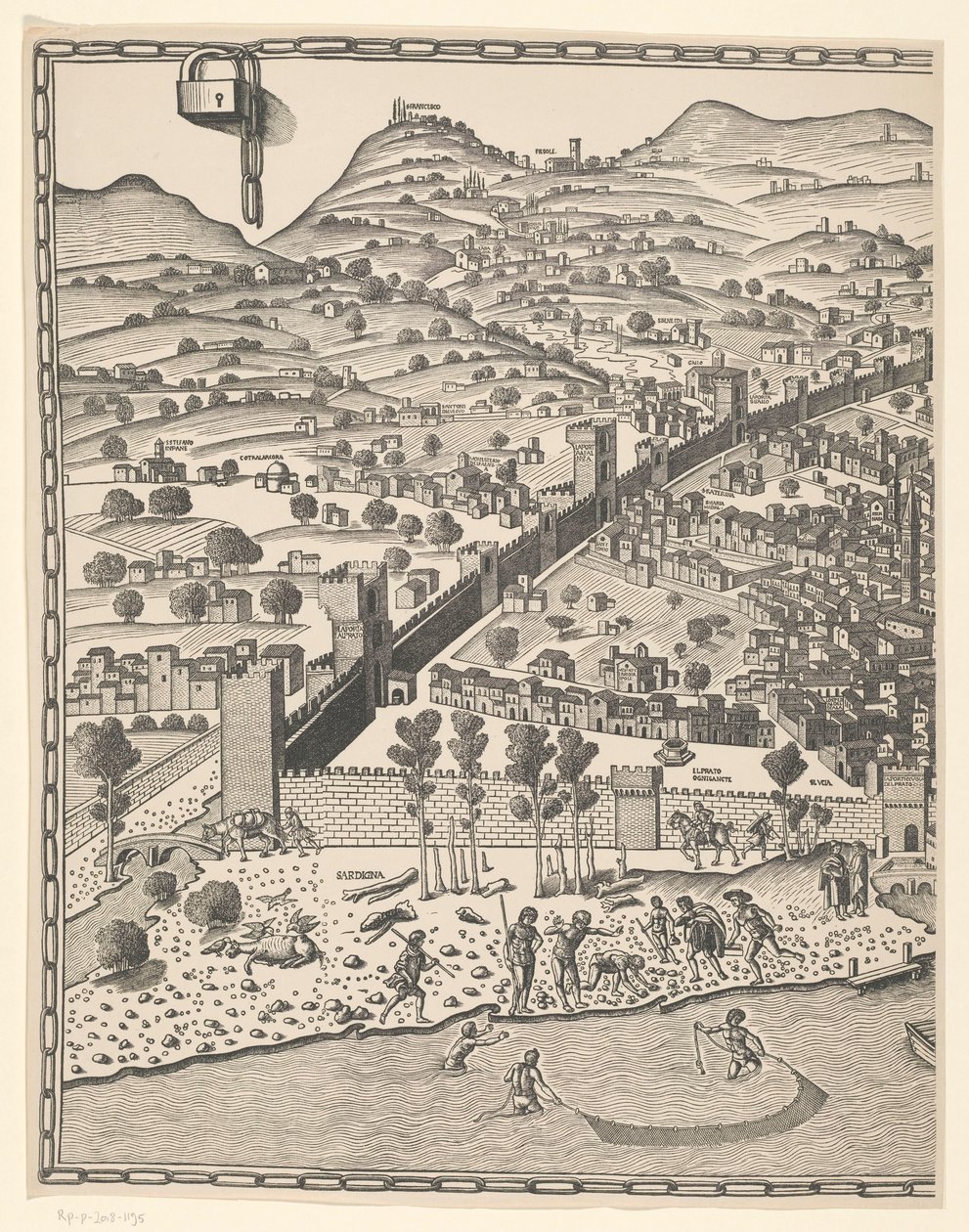 Vue de Florence (partie gauche) - Reichsdruckerei