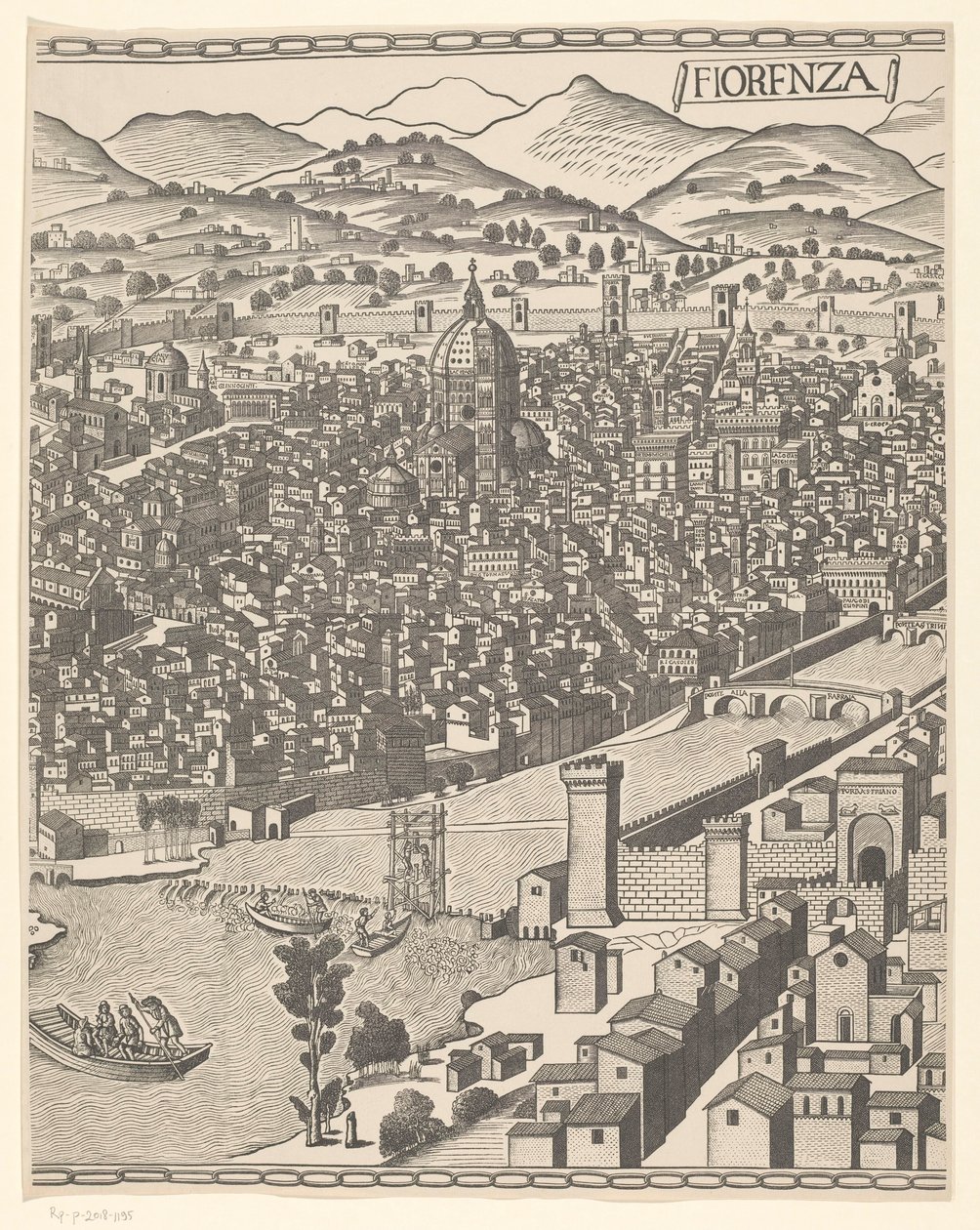 Vue de Florence (partie centrale) - Reichsdruckerei