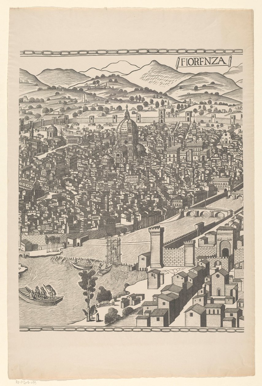 Vue de Florence (partie centrale) - Reichsdruckerei