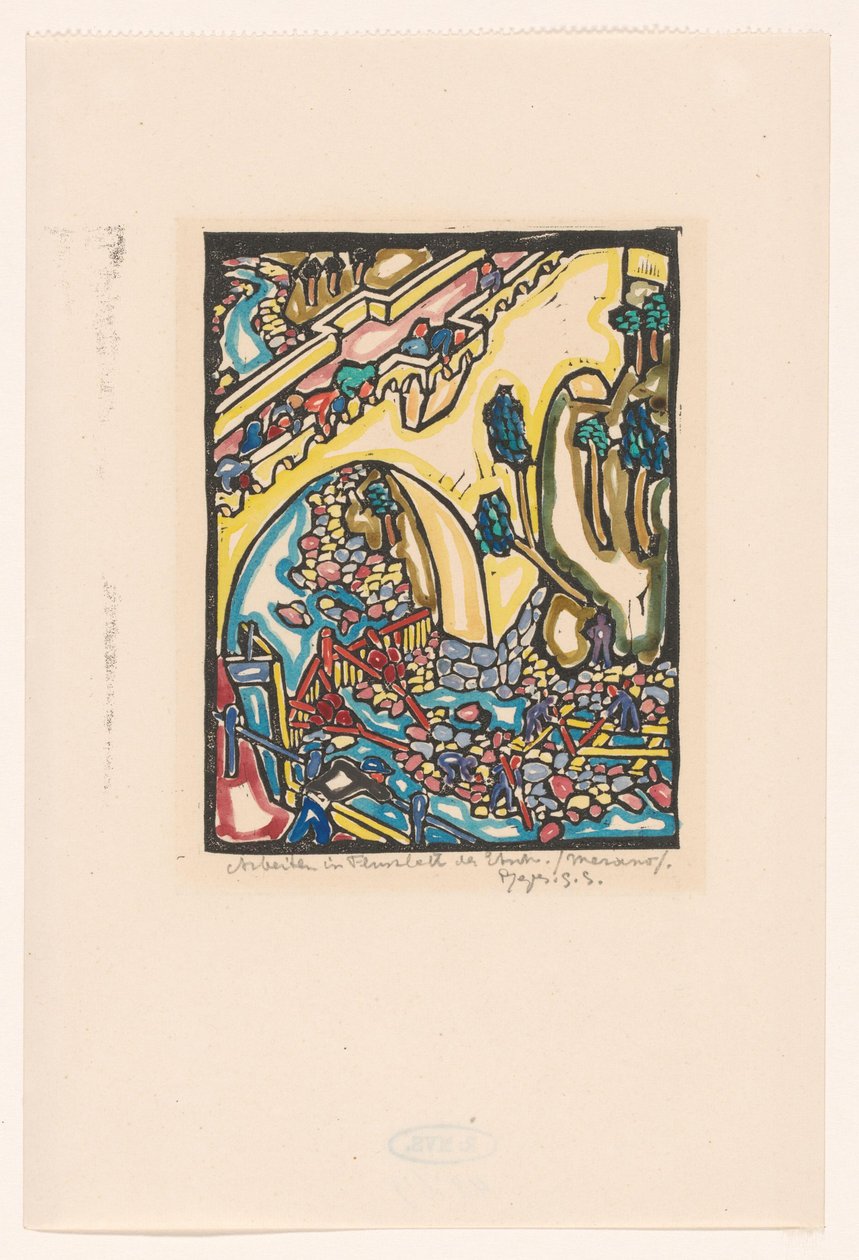 Travaux dans le lit de la rivière Etsch - Reijer Stolk (signed by artist)