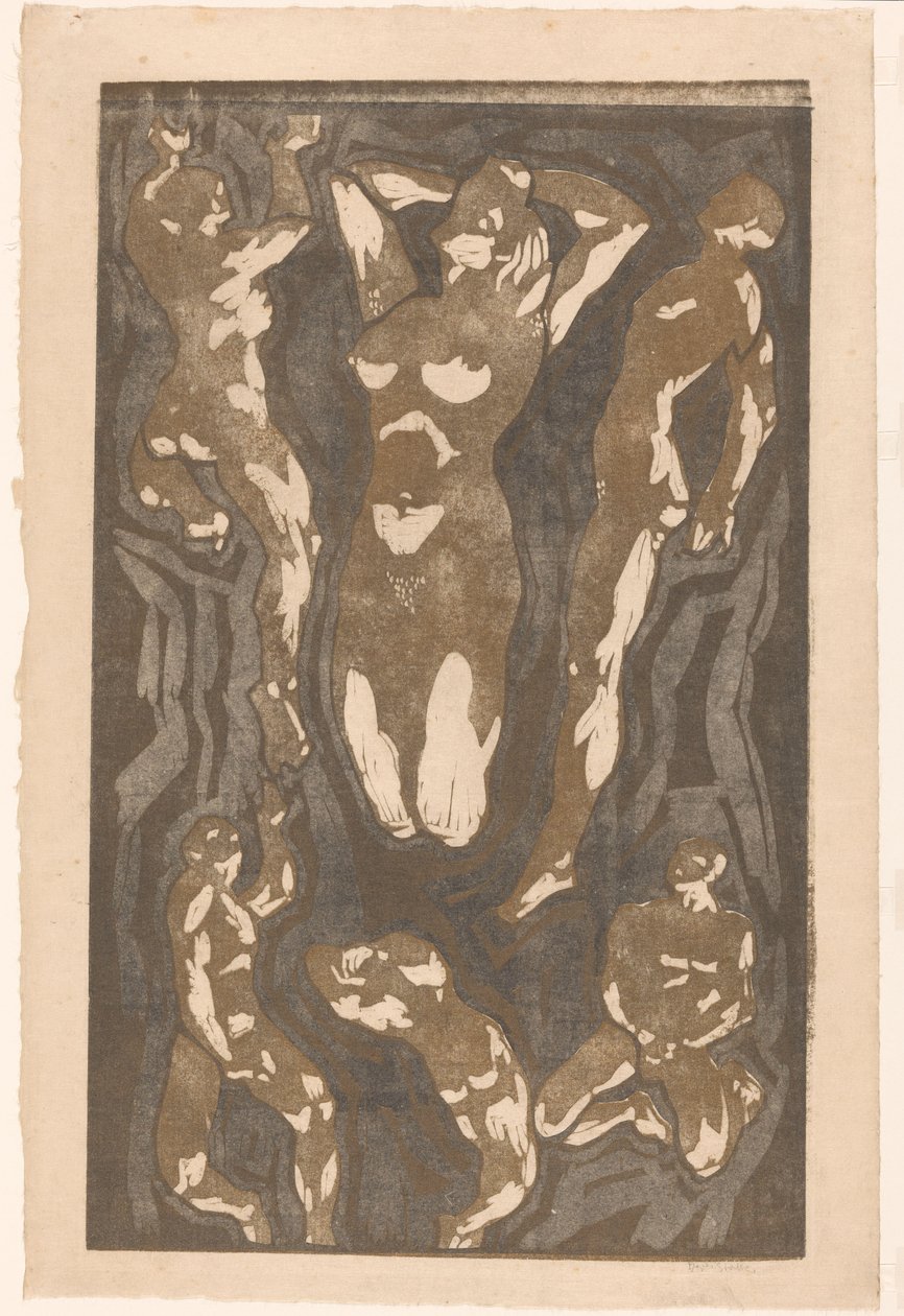 Composition avec six figures humaines - Reijer Stolk (signed by artist)